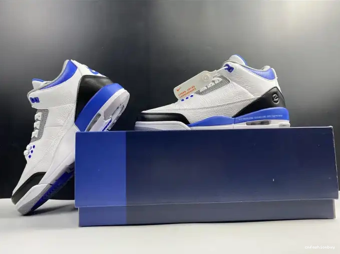 Retro Air 3 Jordan White Blue CT8532-040 0706